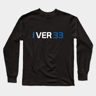 VER 33 Design - White Text. Long Sleeve T-Shirt